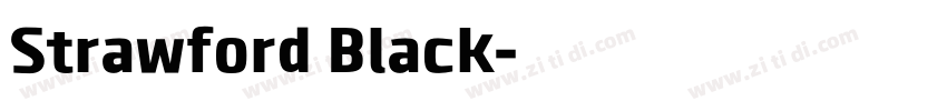 Strawford Black字体转换